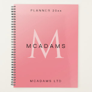 Pink Gradient Personalised Business Planner