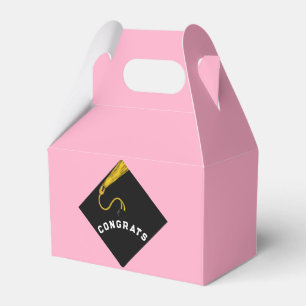 Pink Graduation Favour Box