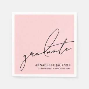 Pink Graduation Napkin