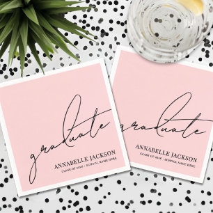Pink Graduation Napkin