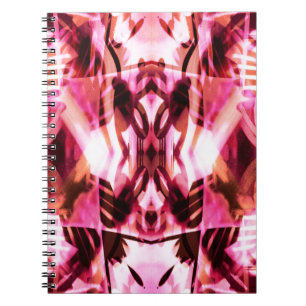 Pink graffiti pattern notebook