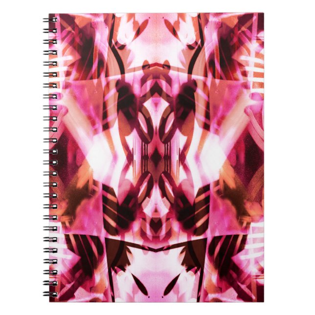 Pink graffiti pattern notebook (Front)