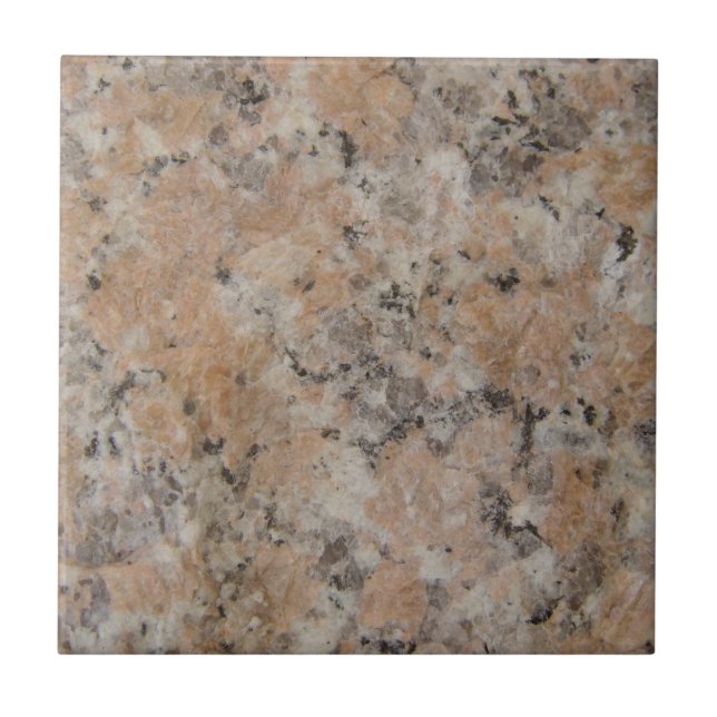 Pink Granite Photo Tile (Front)