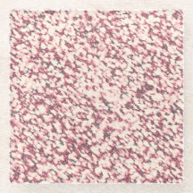 Pink granite stone texture glass coaster