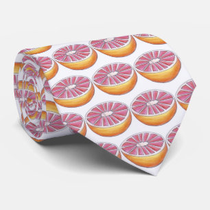 Pink Grapefruit Half Breakfast Citrus Fruit Tie