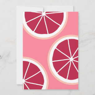 Pink Grapefruit Slice Invitation