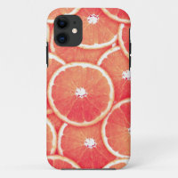 Pink grapefruit slices