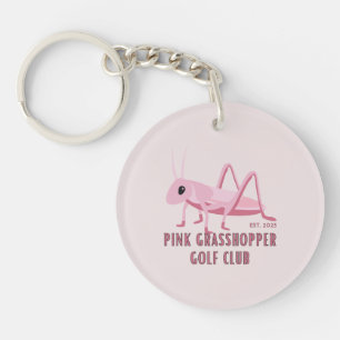 Pink Grasshopper Golf Club Key Ring