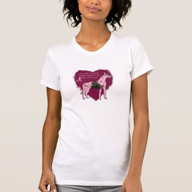 pink great dane T-Shirt (Front)