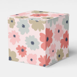 Pink Green and Blue Floral Party Favour Gift Box