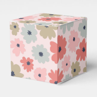 Pink Green and Blue Floral Party Favour Gift Box