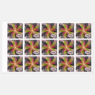 Pink Green Anthracite Fantasy Flower Fractal Name