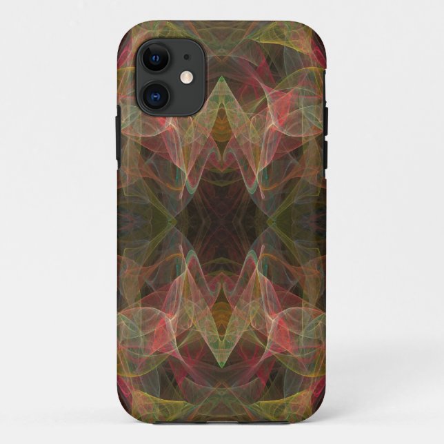 Pink Green & Black iPhone 5 Case-Mate Barely There Case-Mate iPhone Case (Back)