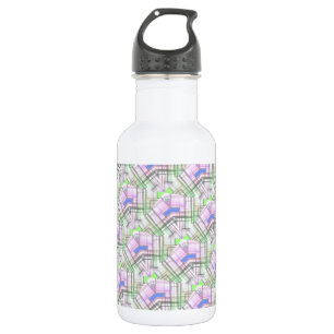 pink green blue  pattern pastel colour 532 ml water bottle