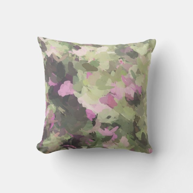 Pink & Green Camo Cushion (Front)