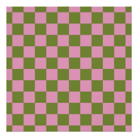 Pink Green Chequered Gingham Pattern