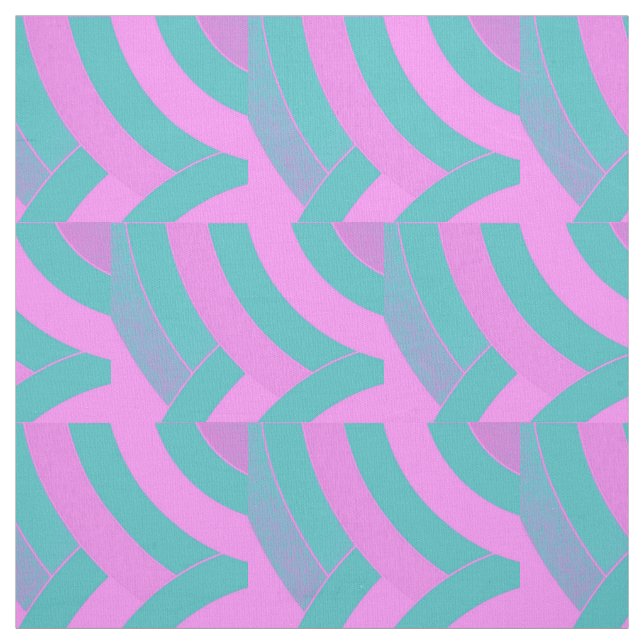 pink/green chic contemporary chevrons fabric (Swatch)