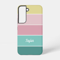 pink green Custom Summer Colour Block Stripes