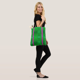 pink green glitter Glitz Tote Sorority!