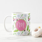 Pink & Green Golf Personalised Monogrammed
