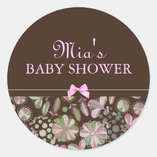 Pink & Green Lush Floral Sticker