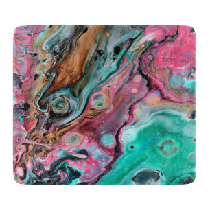 Pink & Green marble  Cutting Board