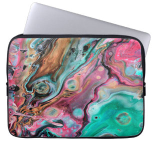 Pink & Green marble Laptop Sleeve