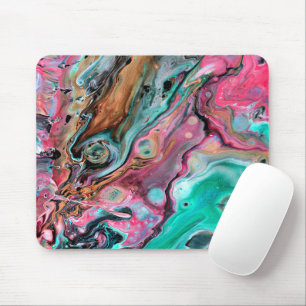 Pink & Green marble  Mouse Mat