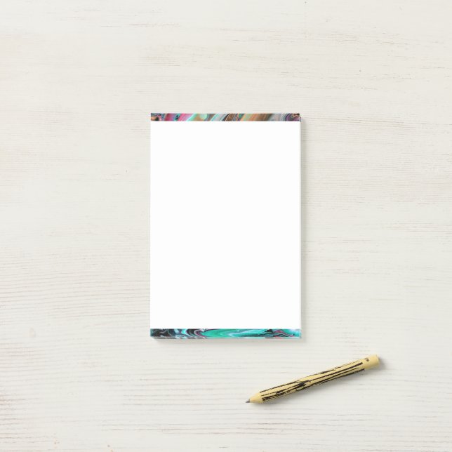 Pink & Green marble  Post-it Notes (On Desk)