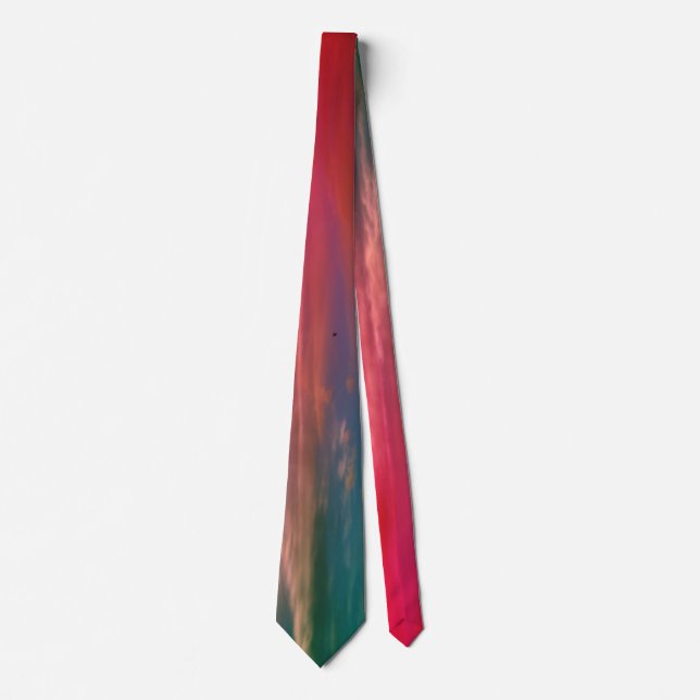 Pink & Green Ombre Neck Tie (Front)