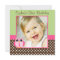 Pink Green Owl Polka Dot 1st Birthday Girl Photo