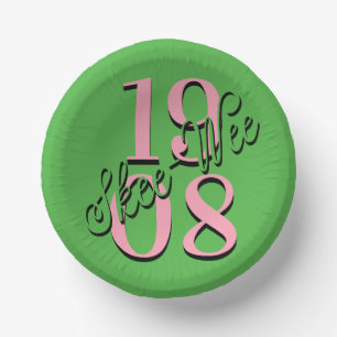 Pink & Green Party Plates