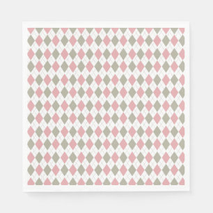 Pink Green Pattern Modern Golf Baby Shower Napkin