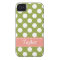 Pink Green Polka Dot iPhone 4 /4s Case Mate Cover