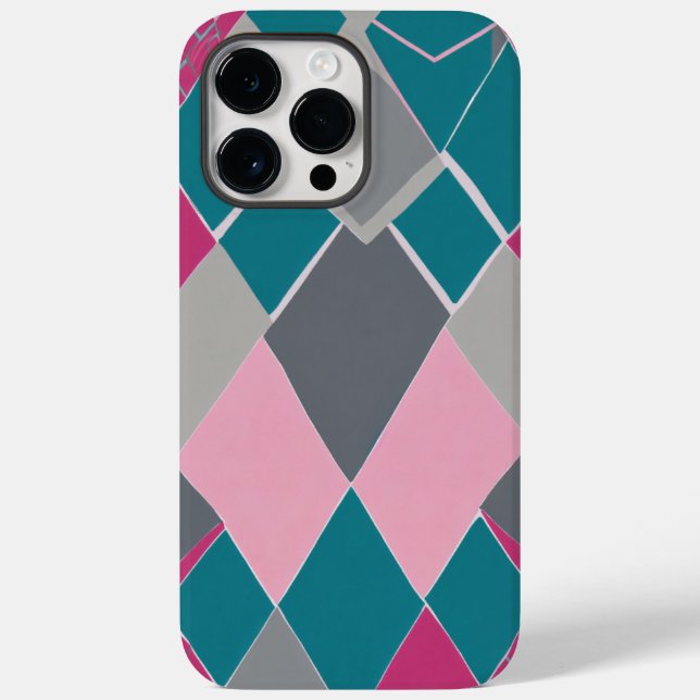 pink green square Case-Mate iPhone case (Back)