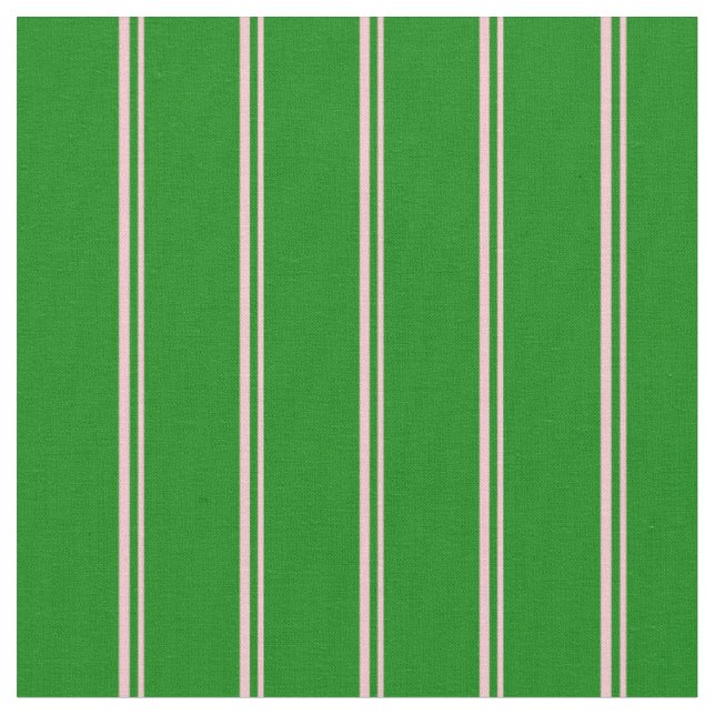 Pink & Green Striped/Lined Pattern Fabric (Close Up)