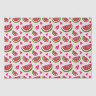 Pink Green watercolor Watermelon Party  Tissue Paper