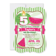 Pink & Green Watermelon, Kid's Birthday Party