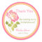 Pink, Green, Yellow, Peony Bridal Shower Sticker
