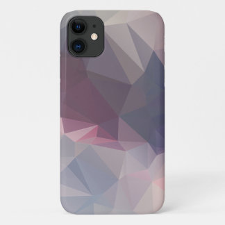 Pink Grey Abstract Pyramid Pattern Design iPhone 11 Case