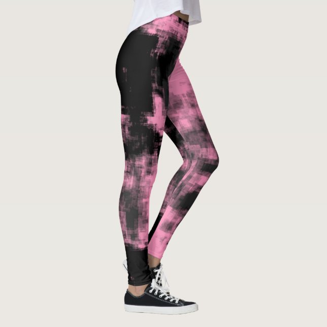 Pink Grey and Black Leggings (Right)