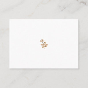 pink, grey brown illustration place card