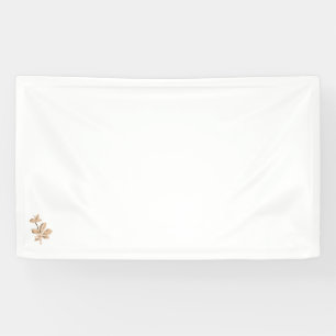 pink, grey brown illustration Vinyl Banner