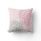 Pink Grey Dahlia floral pillow