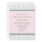 Pink Grey Damask Bridal Lunch Invitation Cards