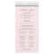 Pink Grey Damask Wedding Program