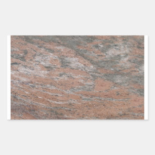 Pink & Grey Marble Rectangle Sticker