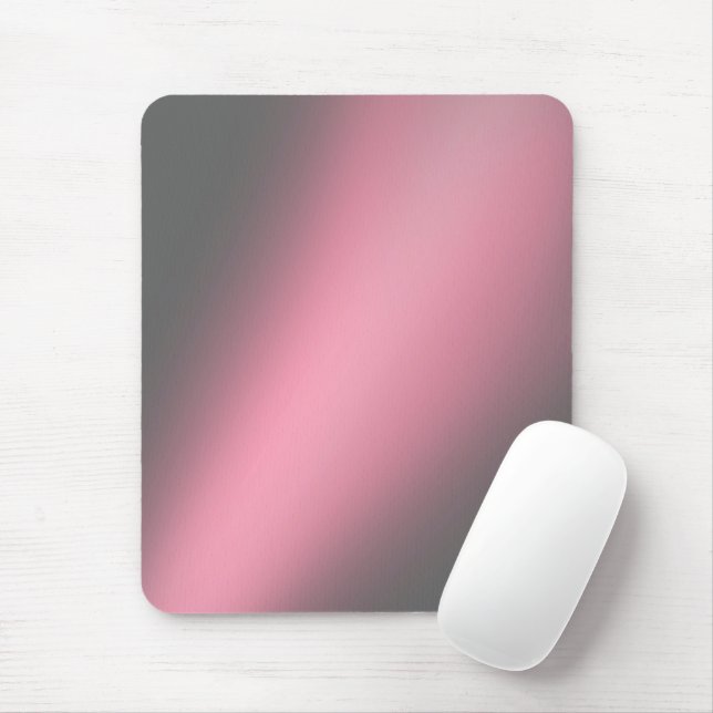 Pink Grey  moonlight ombre  Mouse Mat (With Mouse)