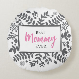Pink Grey Mother Mummy Mothers Day Gift Pillow