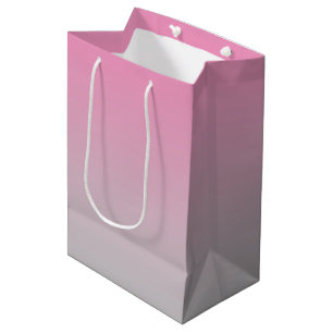 Pink & Grey Ombre Medium Gift Bag